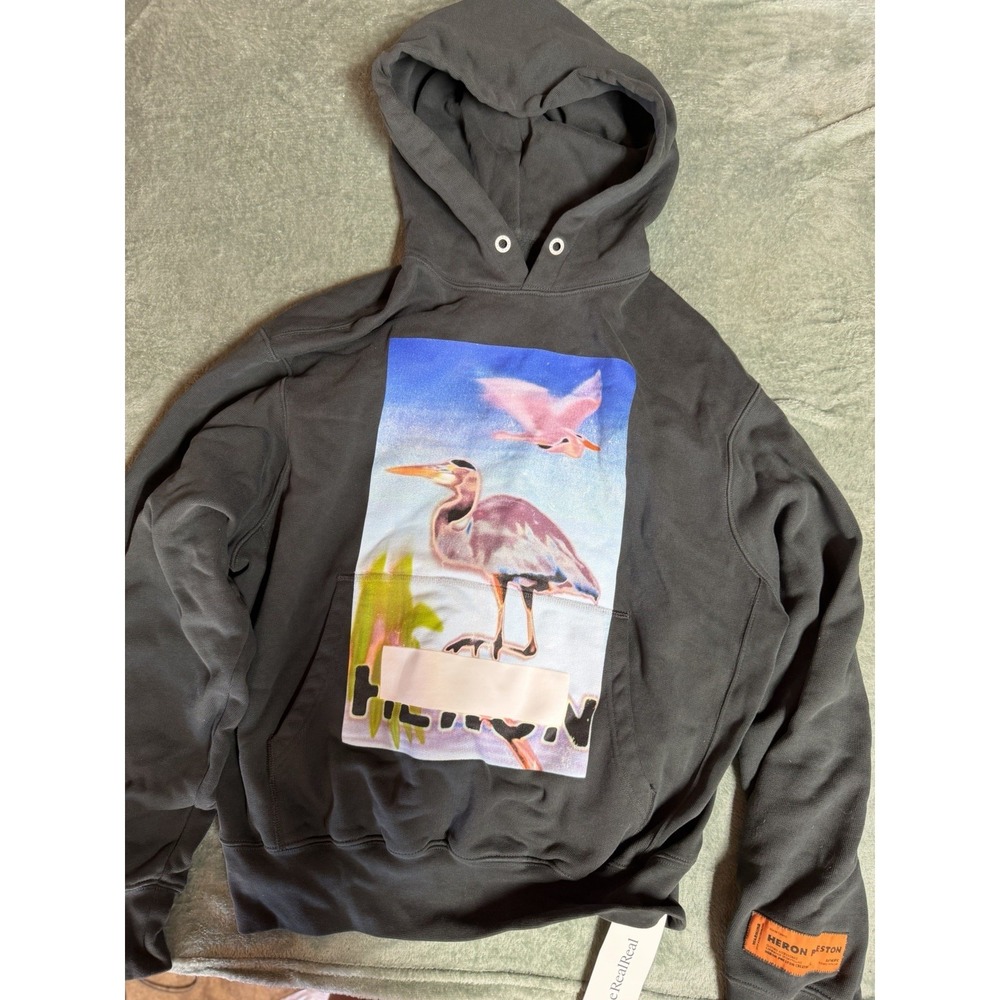Heron TheRealReal Hoodie Size Small